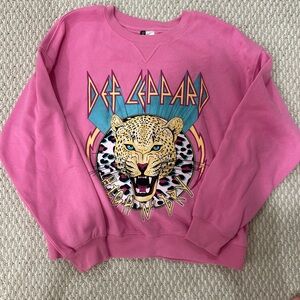 H&M Pink Graphic Sweatshirt